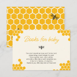 Cute Honey Mommy to Bee Baby Shower Books for Baby エンクロージャーカード