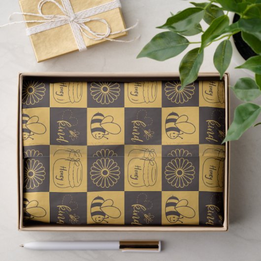 Cute Honeybee  薄葉紙 (ギフト)