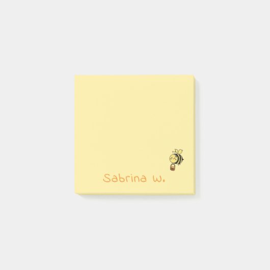 Cute Honeybee Post-It Notes ポストイット (正面)