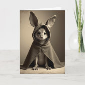Cute Hooded Creature Portrait Card カード (正面)