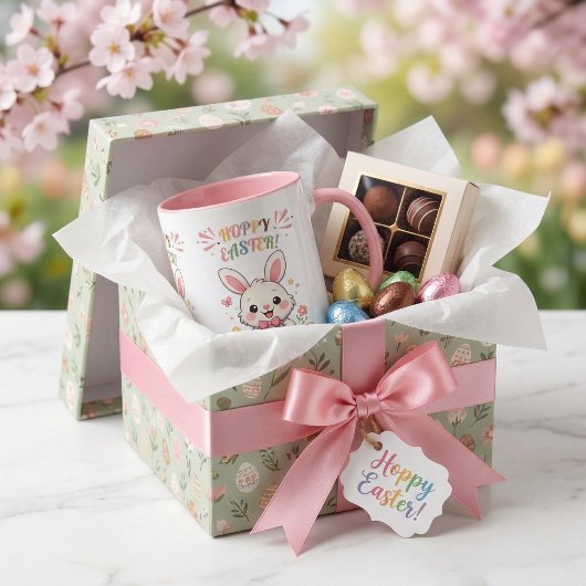 Cute Hoppy Easter Bunny マグカップ