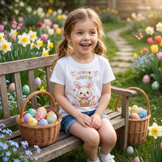 Cute Hoppy Easter Bunny Tシャツ