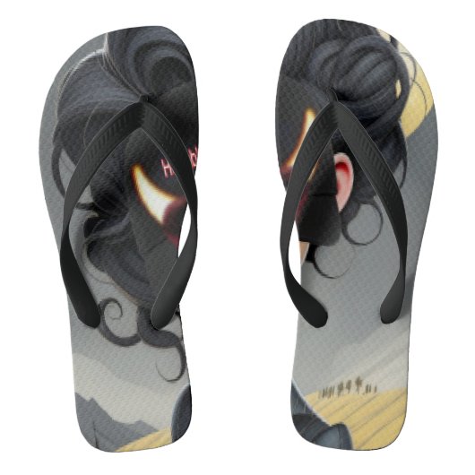 Cute Horrible girl  ビーチサンダル (フットベッド)