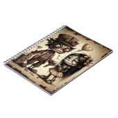 Cute Horror Girl Spiral Notebook – Valentine  ノートブック (左側)