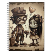 Cute Horror Girl Spiral Notebook – Valentine ノートブック (正面)