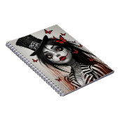Cute Horror Girl Spiral Notebook – Valentine  ノートブック (右側)