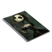 Cute Horror Girl Spiral Notebook – Valentine  ノートブック (右側)