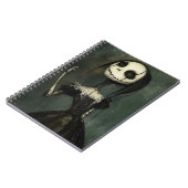 Cute Horror Girl Spiral Notebook – Valentine  ノートブック (左側)
