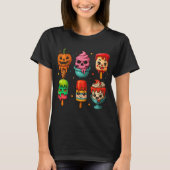 Cute Horror Summer Popsicle Halloween Ice Cream Tシャツ (正面)