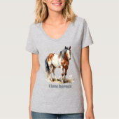 Cute horse animal lovers tシャツ (正面)
