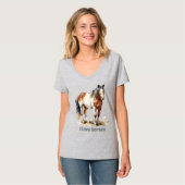 Cute horse animal lovers tシャツ (正面フル)
