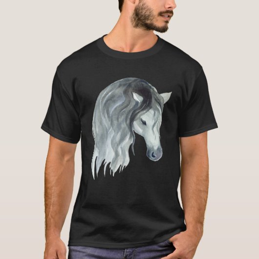 Cute Horse Mare Motif  Horse Stable Rider Foal Tシャツ (正面)