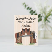 Cute Horses We're Getting Hitched Wedding Save The セーブザデート (スタンド正面)