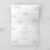 Cute Hot Air Balloon Baby Shower サンキューカード (内部)