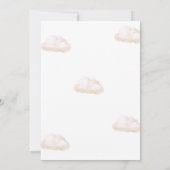 Cute Hot Air Balloon Baby Shower サンキューカード (裏面)