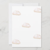 Cute Hot Air Balloon Gender Neutral Baby Shower 招待状 (裏面)