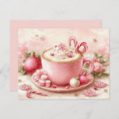 Cute hot chocolate cup  シーズンカード (正面/裏面)