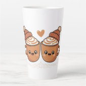 Cute Hot Cocoa Couple Mug カフェラテマグ (正面)