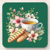 Cute hot tea lover コースター (正面)