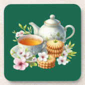 Cute hot tea lovers  コースター (正面)