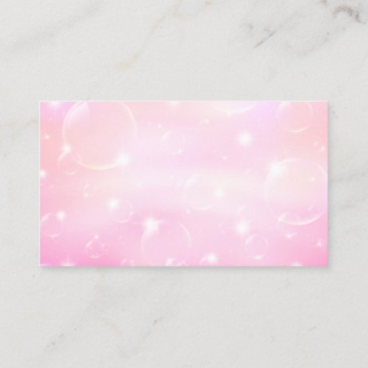 Cute House Cleaning Service Maid Sparkle 名刺 (裏面)