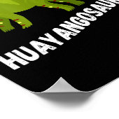 Cute Huayangosaurus Dinosaur Design  ポスター (角)