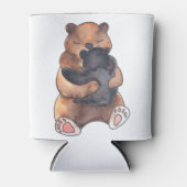 Cute Hugging Bears 缶クーラー (正面)