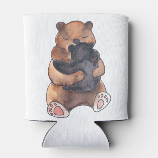 Cute Hugging Bears 缶クーラー (裏面)