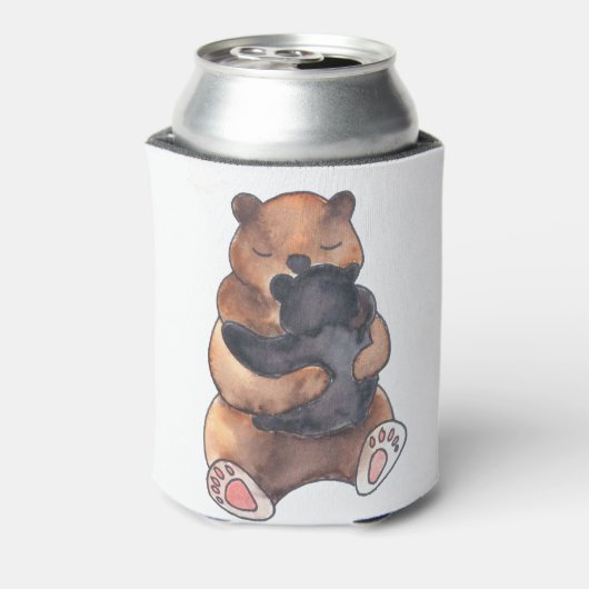 Cute Hugging Bears 缶クーラー (缶裏面)