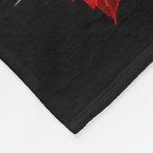 Cute Hummingbird Fall Leaves Forest Vibes Autumn A フリースブランケット (角)