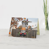 Cute Hummingbird Witch Halloween Card シーズンカード (裏面)