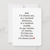 Cute Humor Love Card for Boyfriend Girlfriend シーズンカード (正面)
