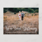 Cute Humorous Wedding Postponement ポストカード (正面)