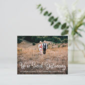 Cute Humorous Wedding Postponement ポストカード (スタンド正面)