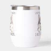 Cute Husky Dog Snacks Quote Funny Minimalist (右面)