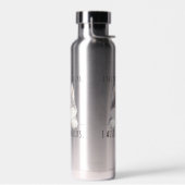 Cute Husky Dog Snacks Quote Funny Minimalist ウォーターボトル (左面)