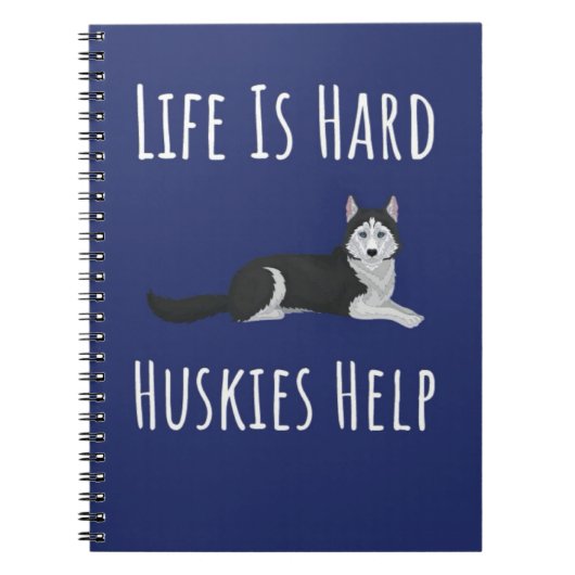 Cute Husky Themed Gifts Siberian Lover Dog Owner ノートブック (正面)