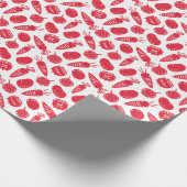 Cute Hutspot 3 Oktober Leidens ontzet wit rood ラッピングペーパー (角)