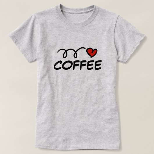 Cute IハートTシャツfor barista Tシャツ (デザイン正面)