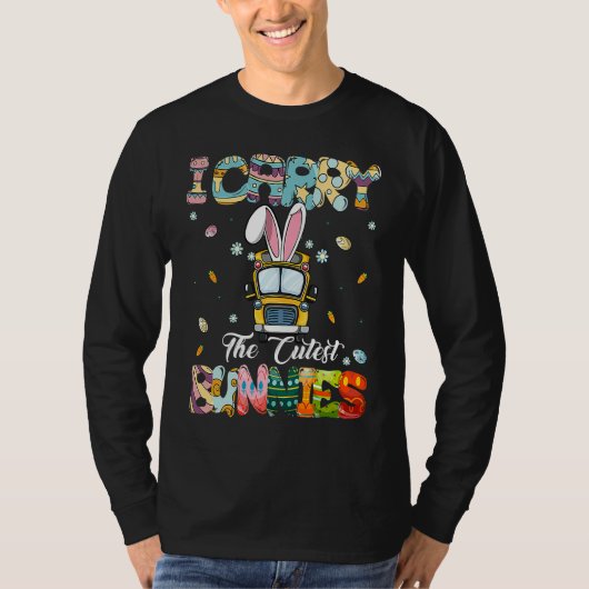Cute I Carry The Cutest Bunnies School Bus Driver  Tシャツ (正面)