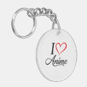 Cute I heart anime キーホルダー (正面左)