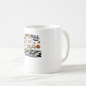 Cute I Love Fall Prevention Physical Therapy Ghost コーヒーマグカップ (正面右)