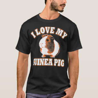 Cute I Love My Guinea Pig  Tシャツ