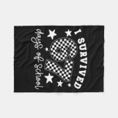 Cute I Survived 67 Days Of School Six Seven Meme T フリースブランケット (正面(横))