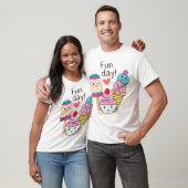 Cute ice cream cartoon tシャツ (ユニセックス)