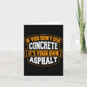 Cute If You Don't Use Concrete It's Your Own Aspha カード (正面)