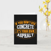 Cute If You Don't Use Concrete It's Your Own Aspha カード (黄色い花)