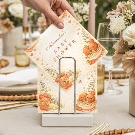 Cute Illustrated Little Meatball Baby Shower スタンダードカクテルナプキン