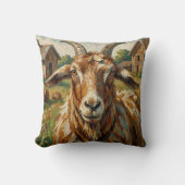 Cute Impastos Farm Animal Goat クッション (正面)