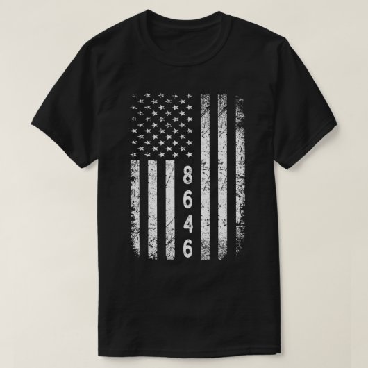 cute Impeach funny 8646 anti  2024 America  46 Vin Tシャツ (デザイン正面)